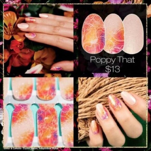 3/$20💘 Color Street Nail Polish Strips in Poppy That - Picture 1 of 12